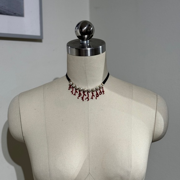 dior red pearls necklace corals - Picture 7 of 7